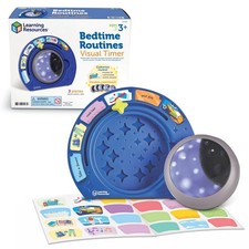 Learning Resources Bedtime Routines Visual Timer for Kids, Childrens Night Light