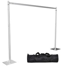 Heavy Duty Backdrop Stand, 10x10ft Pipe and Drape Backdrop Stand Kit with Adj...