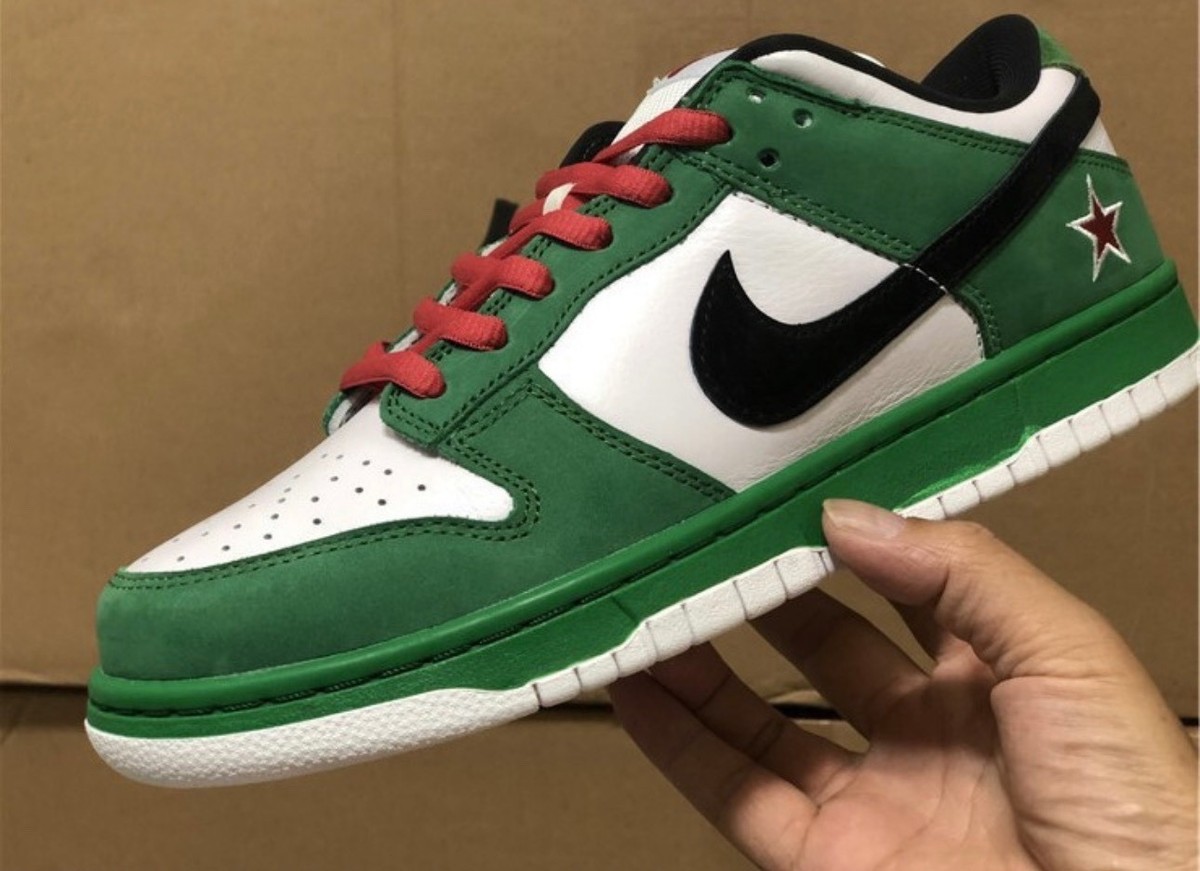 Size 8.5 - Nike SB Dunk Low Pro Heineken 2003 for sale