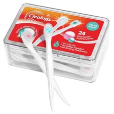 Mini Disposable Toothbrushes w/ Toothpaste Mint Flavor 5x 24 pack