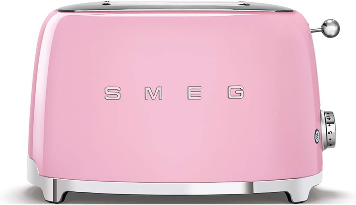 Smeg Rosa Compatto In Stile Anni '50, Tostapane, - Immagine 3