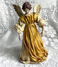 VINTAGE CARTAPESTA? 10" ANGEL PAPER MACHE OR NATIVITY TREE TOPPER