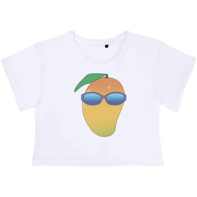 ''Mango Fruit'' Damen Baumwolle Crop Tops (CO047275)