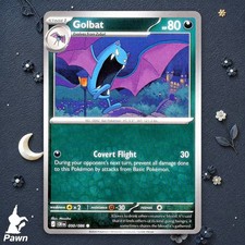 Golbat 50/86 Chaos Rising Common Pokemon TCG Card Ungraded Near Mint Art Mousho