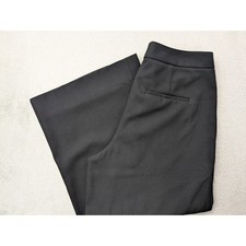 Vince Black Wide Leg High Rise Cropped Pants Size 8 Wool Blend