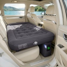 Car Air Mattress Back Seat, Inflatable Car Bed with Built-in Cordless Recharg...