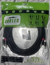 Audio Cable 15 ft 2RCA Male to 2RCA Male Stereo Audio RCA Cables Dual Shield