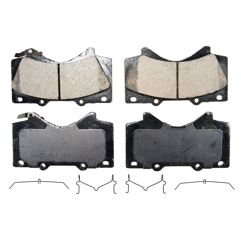Front Rear Disc Brake Pad Set Parking Brake Shoe fits 2007-2017 Toyota Tundra - Image 4 of 4