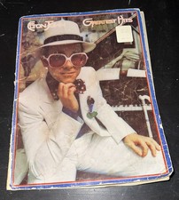 Elton John Greatest Hits Sheet Music 1975 Song Book Piano Guitar Vocals Vintage
