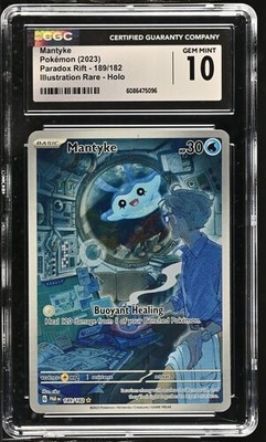 Mantyke 189/182 IR - Pokemon Paradox Rift CGC 10 Gem Mint | eBay