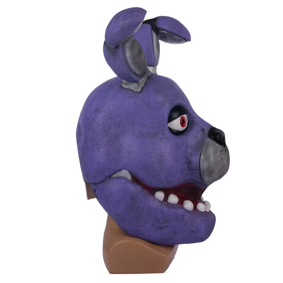 Five Nights at Freddy FNAF Bonnie Rabbit Cosplay Máscaras Látex Cabeza Completa Halloween Foto 4 de 4