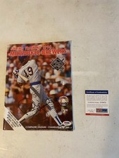 ROBIN YOUNT MILWAUKEE BREWERS AUTOGRAPHED 94 SPRING TRAINING PROGRAM PSA/DNA COA