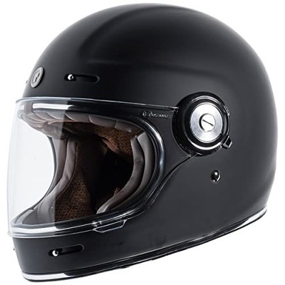 TORC T1 Retro Full-Face Helmet Matte Black Size L