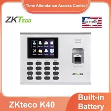 ZKteco K40 Access Control TCP/IP USB Clock Biometric Fingerprint Time Attendance