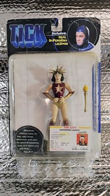 N2 Toys The Tick Captain Liberty Boxed Action Figure w/ Staff Accessory