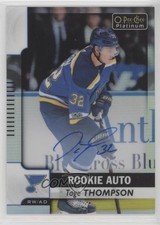 2017-18 O-Pee-Chee Platinum Rookie Autos Rainbow Tage Thompson #R-TT Auto 1ir8