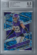 2024 Panini Spectra Neon Blue Die Cut #71 Harrison Smith SN 17/50 Graded 8.5