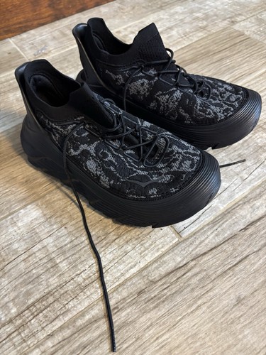 1169150-CRBN Hoka Restore Chukka TS Carbon Black Black Men 7 Women 8 - Picture 9 of 10
