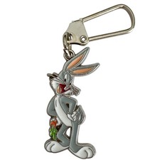 Vintage Bugs Bunny Zipper Pull Purse Bag Clip On Charm Warner Bros Looney Tunes