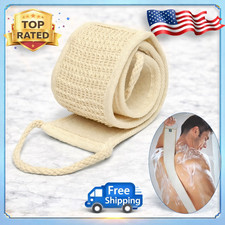 Exfoliating Bath Scrubber Back Strap   Loofah Sponge Body Brush for Shower  Spa