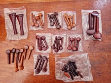 Selection of Violin fittings Pegs , tailpieces and end buttons