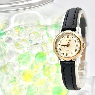 SEIKO LUCENT Ladies Roman Quartz Watch New Battery New Strap