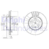 Delphi 2X Bremsscheibe Vorne Ø286 Mm BelüFtet FüR BMW 3Er Compact E46 316 TI