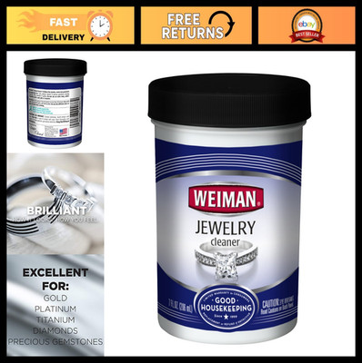 Jewelry Cleaner 7 fl oz - 6 Pack, Safe for All Jewelry Types, Fast-Acting Formul