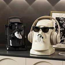 New Household Tissue Box Creative Stone Figure Paper Towel Box Modern StyleTable