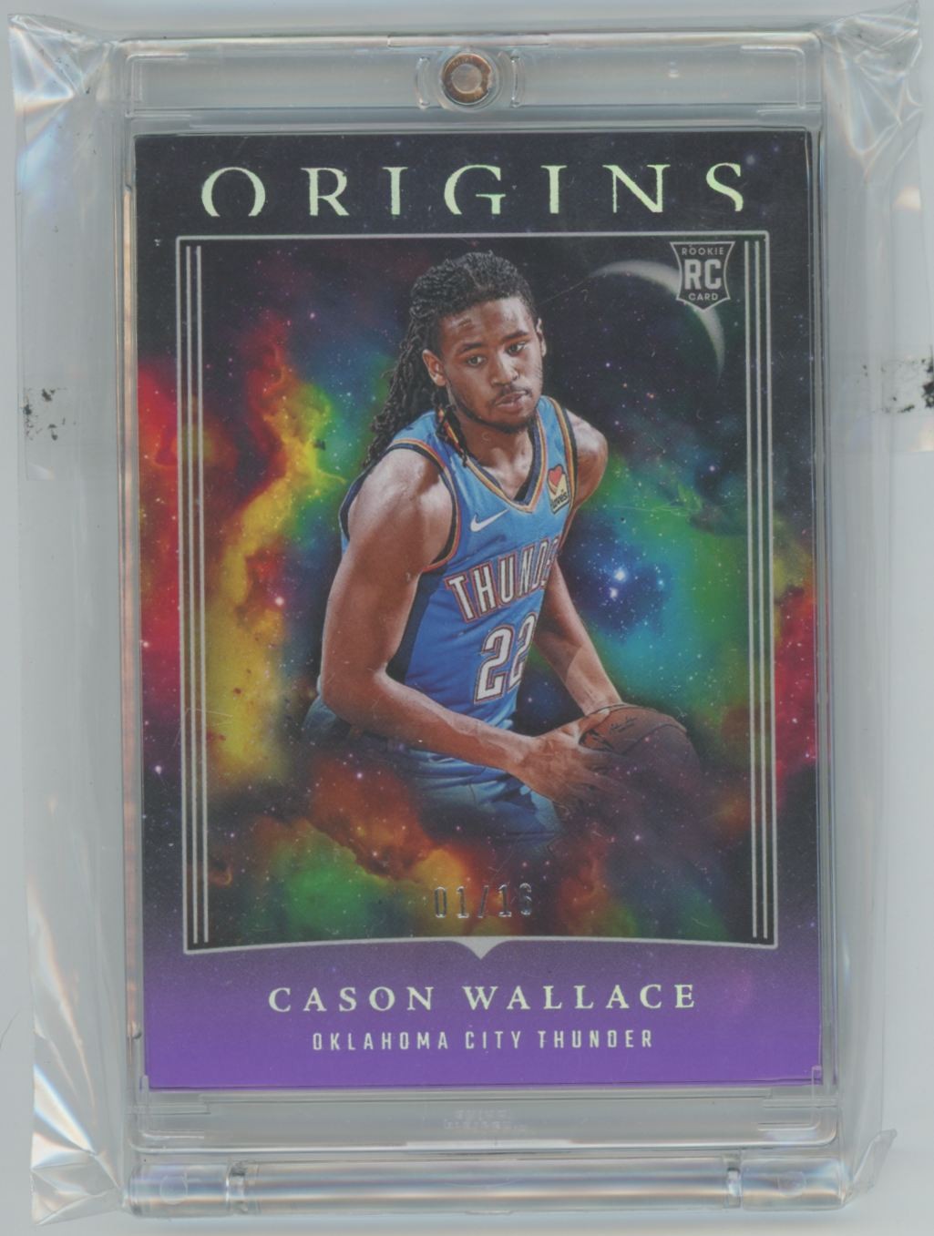 2023-24 Panini Origins Purple FOTL Cason Wallace Rookie 01/16 Oklahoma City