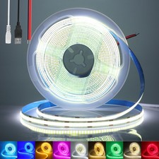 5V COB LED Strip Light 3mm Narrow Band Flexible Tape with Strong Self Adhesive