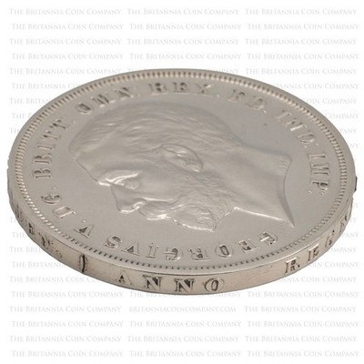 1935 George V Rocking Horse Raised Edge Silver Proof Crown - Low