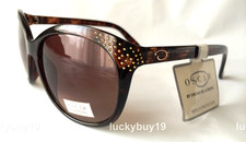 NWT by Oscar de la Renta 1219 Brown Women Sunglasses Gift Idea /245/ NEW