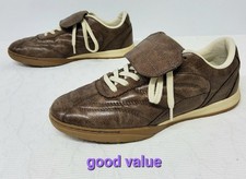 Zara Womens Flat Shoes Sneakers UK Size 5 Brown Faux Leather