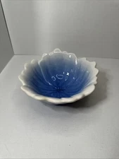 Home Studio "Garden Bouquet" Dessert Bowl 6” Round Baby Blue