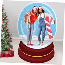 Christmas Photo Prop Background Christmas Snow Globe Backdrops Winter Snow