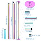 Yescom Static Spinning Dancing Pole Kit 10FT for Party Club Exercise,Colorful — photo 8