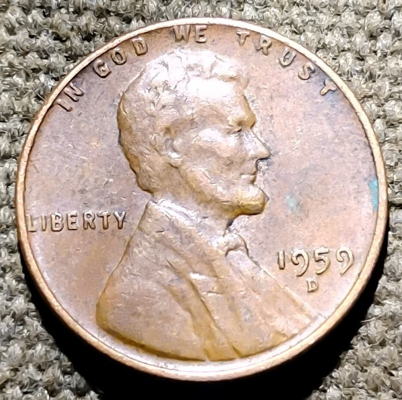 Lincoln Memorial 1959-D Denver Business Strike Copper BN Small Cent KM#201 .95
