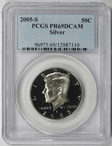 2005-S Kennedy Silver Half Dollar 50C Proof PR 69 DCAM PCGS
