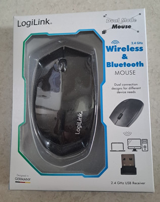 NEU   LogiLink Wireless & Bluetooth  Mouse Dual Mode Mouse 2,4 GHz OVP ungeöffne