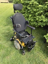 Quantum Q6 Edge Chair 3 Way Power Tilt Wheelchair Yellow Working