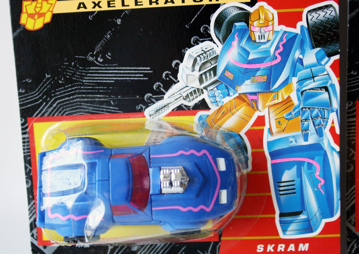 4x VINTAGE 1992 TRANSFORMERS G1 AXELERATOR SKRAM ZAP RAPIDO