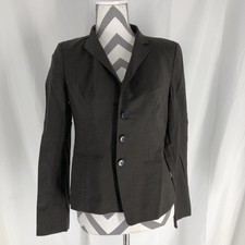 Ann Taylor Women  s blazer, Three button size 4 brown