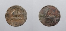 ITALIAN STATES Lombardy Venetia- Venice 1843-V Centesimo #WC105550