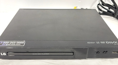 LG DVD CD  USB Player DP132  DivX Playback No Remote With Cables