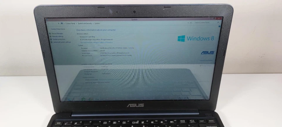 Asus Eeebook X205T 11.6" Laptop - Intel Atom Z3735F 2GB RAM Good Working Order - Image 3 of 4