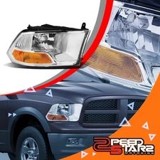 1PC RH RIGHT SIDE OE STYLE CHROME HOUSING HEADLIGHT LAMP FOR 2009-2017 RAM TRUCK