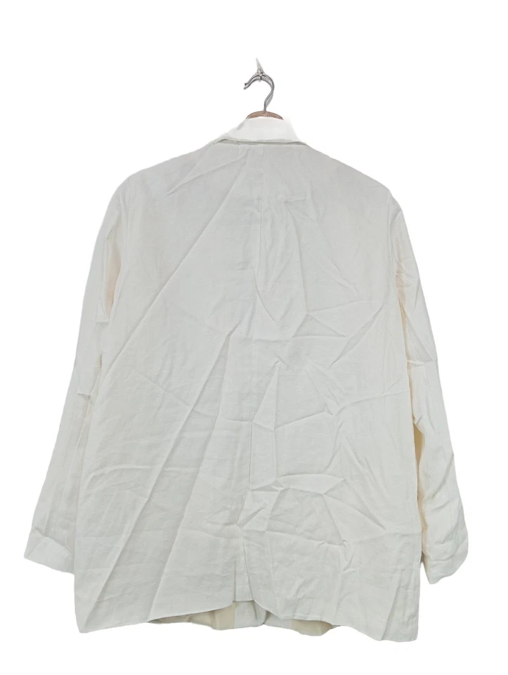 VERO MODA Blazer largo Mujeres Blazer Talla EU 42 blanco look casual - Imagen 2 de 4