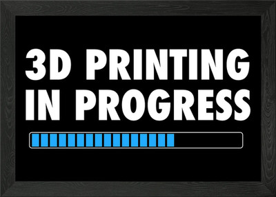 3D Druck in Arbeit 3D gerahmtes Wandbild Poster Leinwanddruck Bild