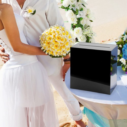 Acrylic Wedding Card Box Clear DIY Card Boxes Gift Card Box Money Box Holder Wed - Picture 7 of 8